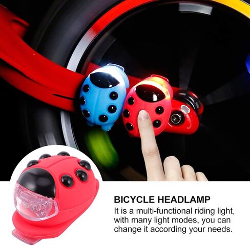 BESPORTBLE Kids Bike Ladybug Light Bicycle Light Front and Back Bike Headlight Scooters Light Silicone LED Bike Taillight for Girls Boys Children in Saudi Arabia