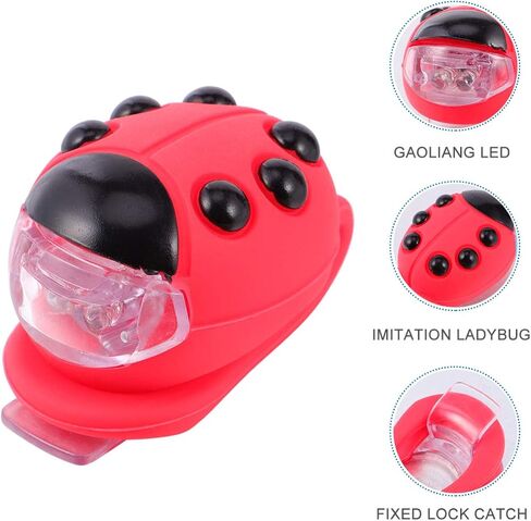 BESPORTBLE Kids Bike Ladybug Light Bicycle Light Front and Back Bike Headlight Scooters Light Silicone LED Bike Taillight for Girls Boys Children in Saudi Arabia