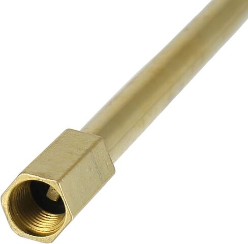 X AUTOHAUX 2pcs 50mm/1.97" Long Brass Auto Tire Valve Extension Adaptor Air Tyre Stem Extender Inflation Stright Bore for Car Truck Motorcycle Bike Mower Scooter in Saudi Arabia