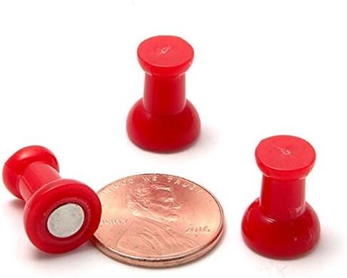 Magnetic Push Pins, Fun Colorful Push Pin Magnets, Perfect Fridge & Whiteboard Magnets, Magnetic Thumb Tacks for Office and Classroom - MapMagnets in Saudi Arabia