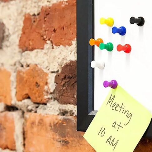 Magnetic Push Pins, Fun Colorful Push Pin Magnets, Perfect Fridge & Whiteboard Magnets, Magnetic Thumb Tacks for Office and Classroom - MapMagnets in Saudi Arabia
