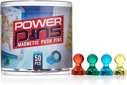 Push Pin Magnets, Fridge Magnets, Assorted Color Magnets Perfect for Home, School, Classroom and Office Magnets, Magnets for Refrigerator Dry Erase Board and Whiteboard Magnets (50) in Saudi Arabia