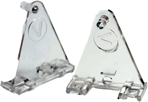 Hold Down Plastic Bracket for 2 inch Horizontal Blind- Pack of 2 - Clear with Screws in Saudi Arabia