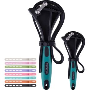 Rubber Strap Wrench Set, 2pc Adjustable Anti-Slip Belt Wrench for Plumbing, Shower Head, Faucet & Oil Filter, Heavy Duty Jar Opener Tool, Fits 4" & 6" Diameter Pipes in Saudi Arabia