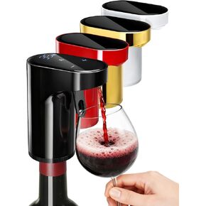 Mothers Day Gift Essential,5-in-1 Electric Wine Decanter & Smart Liquor Dispenser,Automatic Aerator&Pourer with 1-999ml Precision Dosing | Gift for Mom,Women,Dad,Wine&Whiskey Lovers,Birthday (Black) in Saudi Arabia