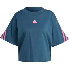 Adidas Women's Future Icons 3-Stripes Tee, Black, Large in Saudi Arabia