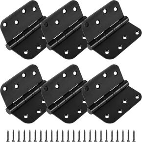 6 Pack Heavy Duty Stainless Steel Hinges, 4 x 4 Inch Brushed Nickel Ball Bearing Door Hinges with Non-Removable Pin for Residential & Heavy-Duty Door Hardware, 5/8" Radius Corners in Kuwait
