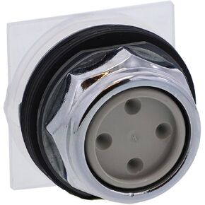 Schneider Electric Harmony 9001K Type K Push Button Head, Chromium Plated Metal Bezel, Spring Return Operation, Full Guard (9001SKR9R) in Kuwait
