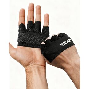 Weight Lifting Gloves, Short Micro Workout Gloves for Men & Women, Grip Pads with Full Palm Protection,Great for Weightlifting,Gym,Cross Training,Powerlifting in Saudi Arabia