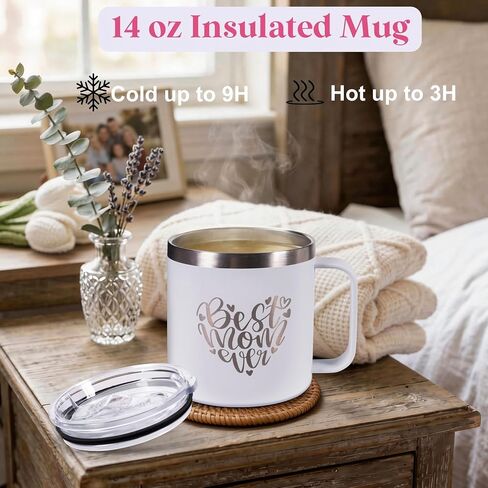 Mothers Day Gifts for Mom from Daughter Son Child, Mother Day Gift Basket for Stepmom, Mother-in-Law, Best Mom Ever Gift Box Set with Blanket Coffee Mug Socks Crochet Tulips Flower in Saudi Arabia