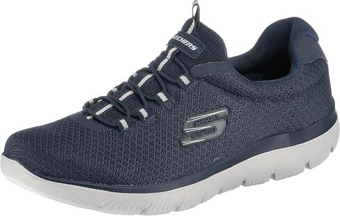 Skechers Men's Low-Top Sneaker, Black Mesh Trim, 7 in Saudi Arabia