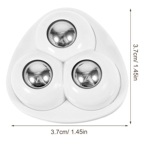 4pcs Self Adhesive 3-Ball Swivel Casters Wheels for Storage Boxes Furniture Appliance Rollers Sticky on Smooth Mini Pulley Base Replacement in Saudi Arabia