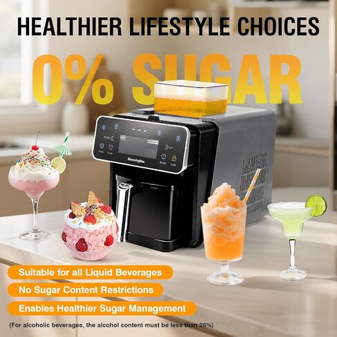 Slushie Machine, 4 IN 1 Shaved lce Machine & Slushie Machine & lce Cream Maker & Frozen Drink Machine, No Sugar Content Requirements, No Ice Needed, Auto-Clean, Perfect for Family, Parties in Saudi Arabia