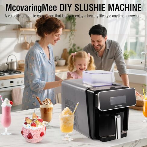 Slushie Machine, 4 IN 1 Shaved lce Machine & Slushie Machine & lce Cream Maker & Frozen Drink Machine, No Sugar Content Requirements, No Ice Needed, Auto-Clean, Perfect for Family, Parties in Saudi Arabia