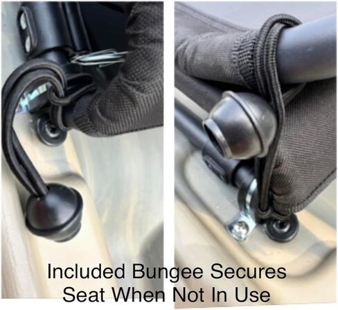 Kayak Paddleboard Canoe Seat Replacement Universal Upgrade Kit - Elevated Foldable Seat with Back Support with Cushioned Base - Seat and All Mounting Hardware in Saudi Arabia