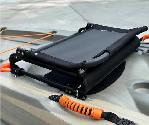 Kayak Paddleboard Canoe Seat Replacement Universal Upgrade Kit - Elevated Foldable Seat with Back Support with Cushioned Base - Seat and All Mounting Hardware in Saudi Arabia