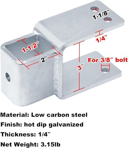 GBGS 2 Pack Boat Trailer Bunk Brackets,Clamp On Sockets for 3" x 3" Boat Trailer Crossmember in Saudi Arabia