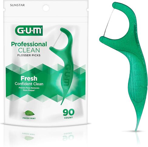 خيط تنظيف الأسنان Gum EEZ-Thru بالنعناع 90 قطعة لكل قطعة in Saudi Arabia