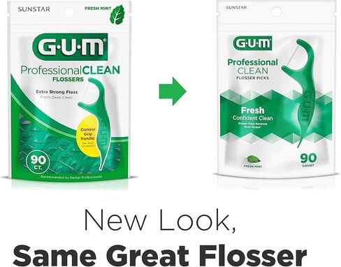 خيط تنظيف الأسنان Gum EEZ-Thru بالنعناع 90 قطعة لكل قطعة in Saudi Arabia
