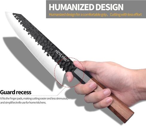 8 Inch Japanese Knife，Professional chef Knife，Hand Forged High Carbon Steel Knife for Cooking，Chopping.Sharp Durable Kitchen Knife for Home，Gifts for Women,Kitchen Gifts in Saudi Arabia