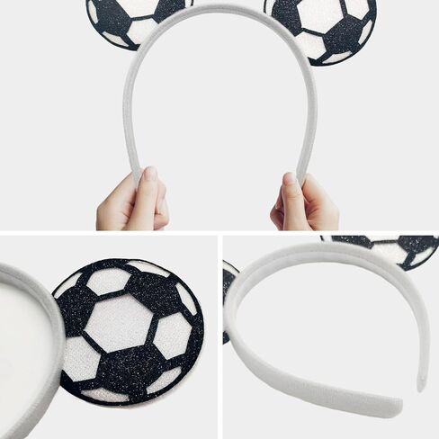 2026 Soccer Headbands for Women Glitter Ball Hair Bands Tattoo Stickers Earrings Soccer Sports Fans Team Party Favor Elastic Hair Accessories for 2026 W.C. Cheerleaders Tournament Adult in Saudi Arabia
