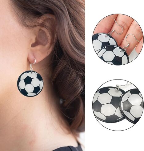 2026 Soccer Headbands for Women Glitter Ball Hair Bands Tattoo Stickers Earrings Soccer Sports Fans Team Party Favor Elastic Hair Accessories for 2026 W.C. Cheerleaders Tournament Adult in Saudi Arabia
