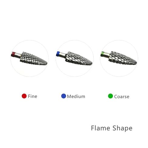 5mm Flame Bit 3/32 Carbide Nail Drill Bits Manicure Burr 1Pcs(F0513-C) in Saudi Arabia