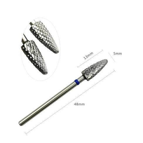 5mm Flame Bit 3/32 Carbide Nail Drill Bits Manicure Burr 1Pcs(F0513-C) in Saudi Arabia