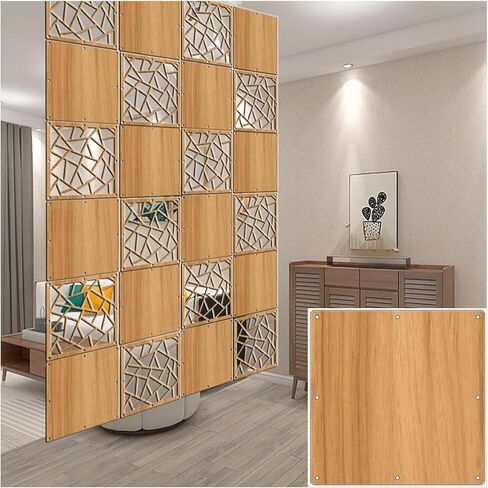 Home Partition Decoration WPC Wall Panel DIY WPC Screen Panel, Folding Privacy Wall Partition for Living Room Bedroom Office Hanging Room Dividers(Natural B,1Pcs) in Saudi Arabia