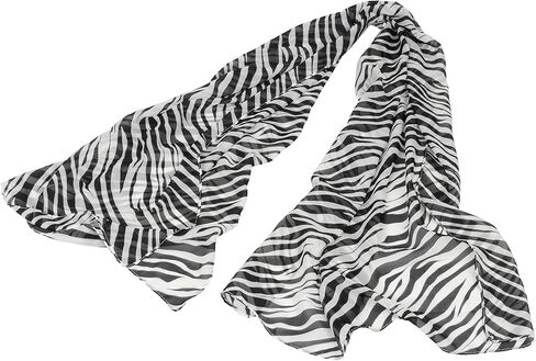Multi-Usage Lightweight Chiffon Scarfs - Women's Fashion Animal Print Scarf Zebra Stripe Scarves in Saudi Arabia
