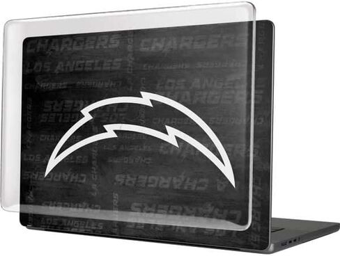 Skinit Case + Skin Compatible with MacBook Pro 16in (2021) - Officially Licensed NFL Los Angeles Chargers Black & White Design in Saudi Arabia