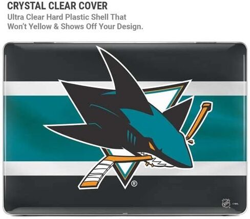 Skinit Case + Skin Compatible with MacBook Pro 16in (2021) - Officially Licensed NHL San Jose Sharks Jersey Design in Saudi Arabia
