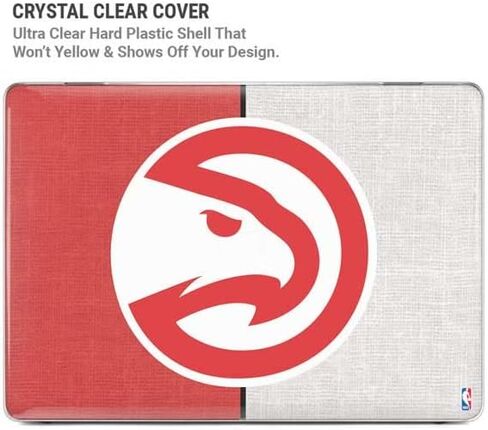 حافظة Skinit + غلاف متوافق مع جهاز MacBook Pro 16in (2021) - تصميم قماشي مرخص رسميًا من NBA Atlanta Hawks in Saudi Arabia