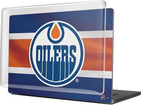 Skinit Case + Skin Compatible with MacBook Pro 16in (2021) - Officially Licensed NHL Edmonton Oilers Jersey Design in Saudi Arabia