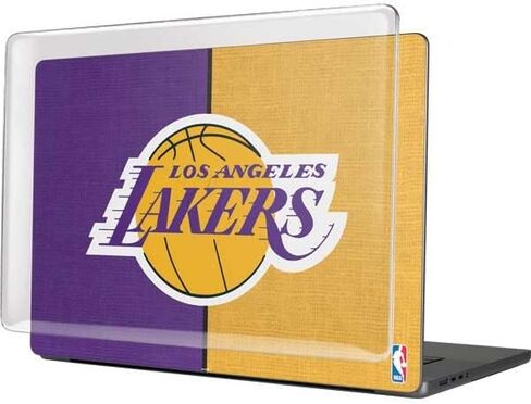 حافظة Skinit + غلاف متوافق مع جهاز MacBook Pro 16in (2021) - تصميم قماشي مرخص رسميًا من NBA Los Angeles Lakers in Saudi Arabia