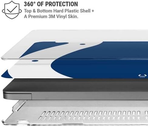 Skinit Case + Skin Compatible with MacBook Pro 16in (2021) - Officially Licensed NFL Indianapolis Colts Large Logo Design in Saudi Arabia