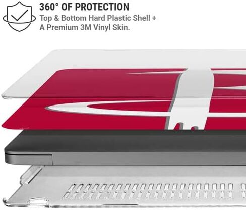 Skinit Case + Skin Compatible with MacBook Pro 16in (2021) - Officially Licensed NBA Houston Rockets Large Logo Design in Saudi Arabia