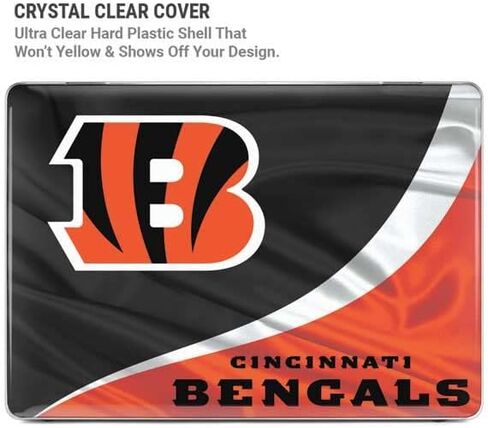 حافظة Skinit + غلاف متوافق مع جهاز MacBook Pro 16in (2021) - تصميم مرخص رسميًا من NFL Cincinnati Bengals in Saudi Arabia