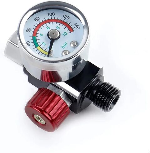 1/4" Air Pressure Regulator for Spray Pneumatic Air Filter Auto Parts Inline oil Water Trap Filter Separator with EU Adapter in Saudi Arabia