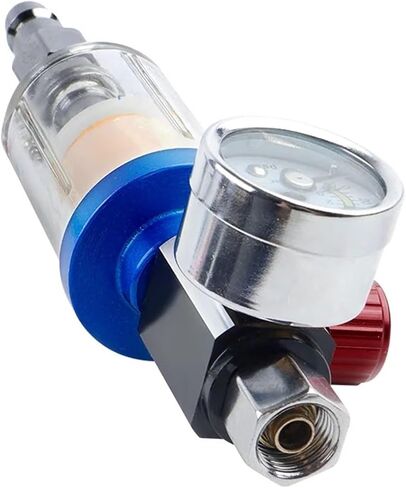 1/4" Air Pressure Regulator for Spray Pneumatic Air Filter Auto Parts Inline oil Water Trap Filter Separator with EU Adapter in Saudi Arabia