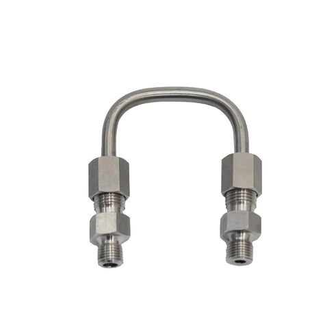 U-Tube U-Bolt Connector Copper Tube Stainless Steel for PCP Two-Stage Filter Oil Water Separator M10 * 1(Stainless) in Saudi Arabia
