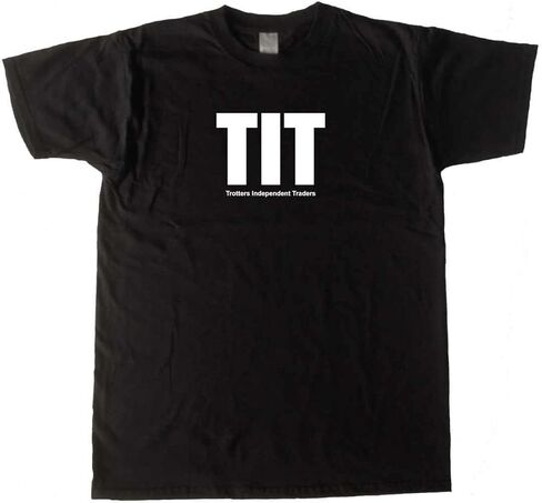 TIT Trotters Independent Traders Funny Black T-Shirt in Saudi Arabia