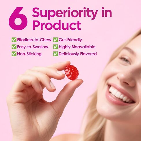 21 in 1 Magnesium Glycinate Gummy for Women with D3, K2, B6, B12, L-Theanine & Ashwagandha, 2500mg Magnesium Complex, Sleep Support, Vegan, Non-GMO,Third-Party Tested (60-Day Supply) in Saudi Arabia