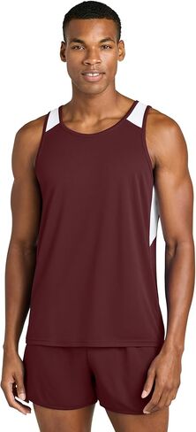 SPORT-TEK Unisex Club Track Tank - Moisture-Wicking Racerback Workout Tank Top for Men & Women, Lightweight & Breathable Mesh in Saudi Arabia
