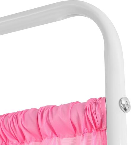 Medical Privacy Screen, 35.4" Wx70.9 H Movable Room Divider with Lockable Casters Freestanding Foldable Rolling Temporary Wall Partition for Clinic Office Beauty Salon Hospitals (Pink) in Saudi Arabia