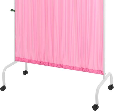 Medical Privacy Screen, 35.4" Wx70.9 H Movable Room Divider with Lockable Casters Freestanding Foldable Rolling Temporary Wall Partition for Clinic Office Beauty Salon Hospitals (Pink) in Saudi Arabia