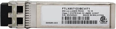 FTLX8571D3BCVIT1 850nm E65689-003 E10GSFPSR SFP 0Y3KJN for X520-DA2(New) in Saudi Arabia