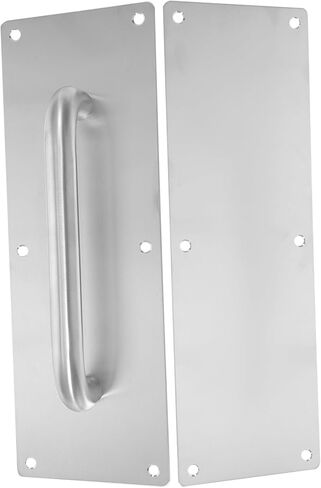 Holibanna Commercial Door Handle Pull Push Plate Handle for Fire Doors Durable Door Accessory with Wide Base for Stability Suitable for Interior and Exterior Use in Saudi Arabia