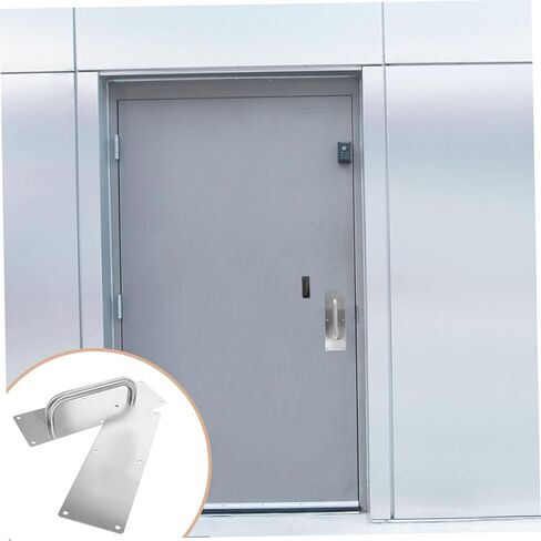 Holibanna Commercial Door Handle Pull Push Plate Handle for Fire Doors Durable Door Accessory with Wide Base for Stability Suitable for Interior and Exterior Use in Saudi Arabia