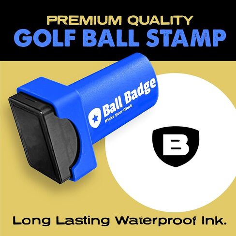 Ball Badge Golf Ball Stamp – Personalized Initial Letter [A–Z] | Self-Inking Monogram Golf Ball Marker | Reusable Marking Tool to Identify & Customize Your Golf Balls in Saudi Arabia